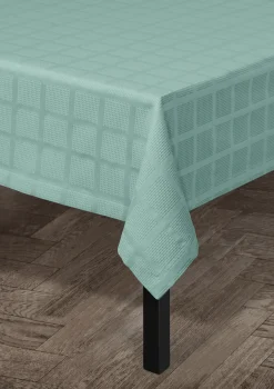 JUNA Damaskdug 150x270 cm i blå fra serien Brick | Køb her