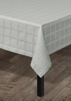 JUNA Damaskdug 150x320 cm i grå fra serien Brick | Køb her