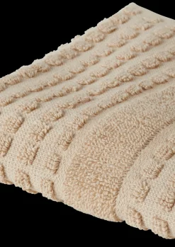 JUNA Vaskeklud 30x30 cm i sand fra serien Check | Køb her