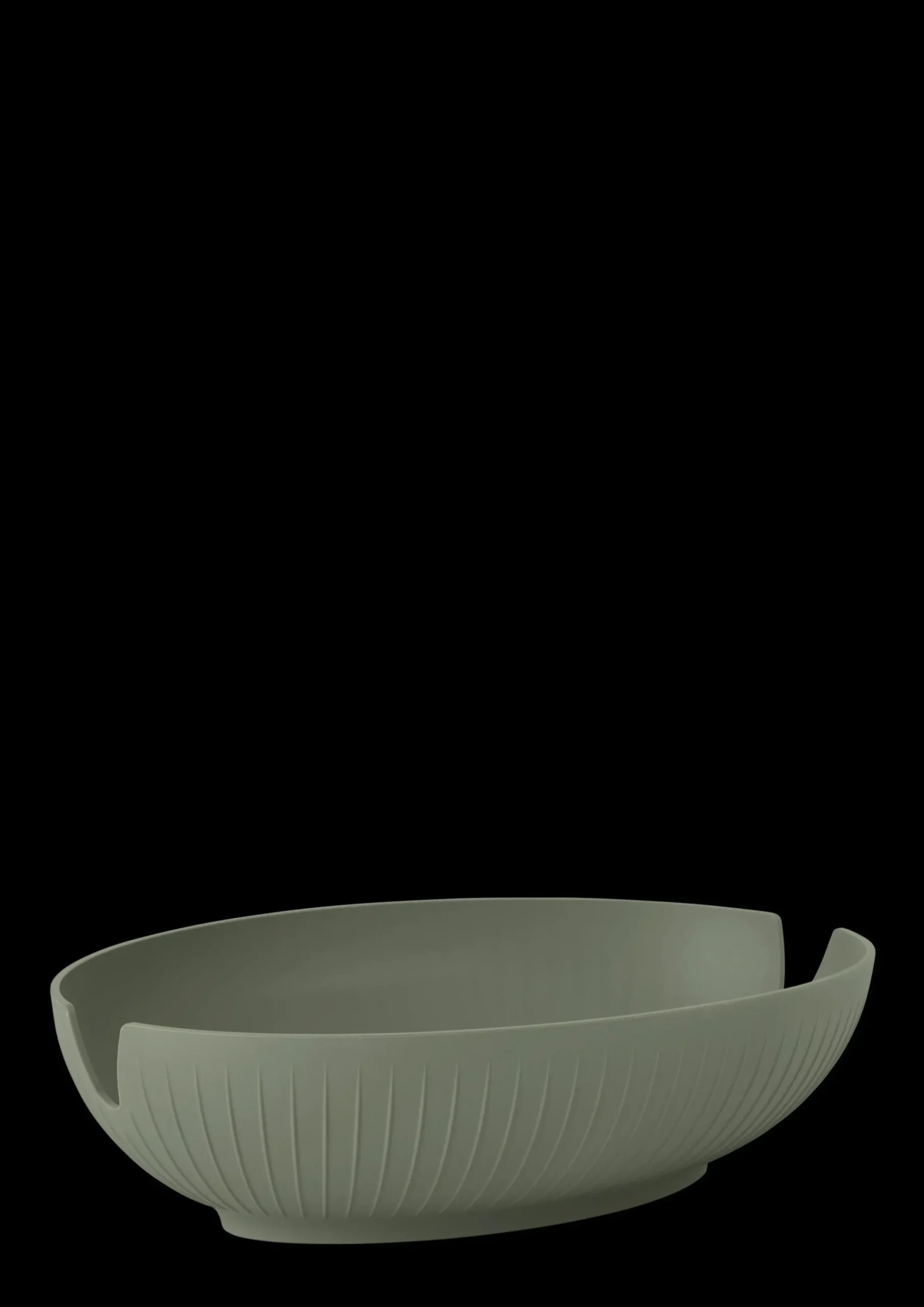 Kähler Brødkurv 29.5x20 cm i grøn fra serien Hammershøi