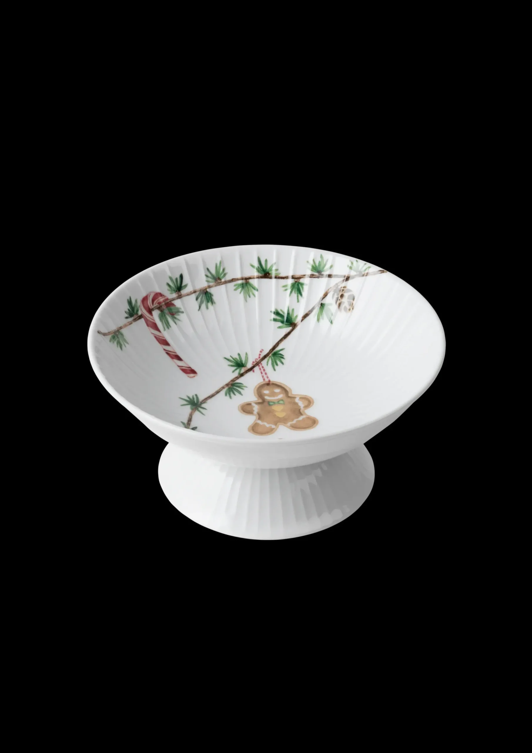 Kähler Hammershøi Christmas Opsats Ø16 cm hvid m. deko