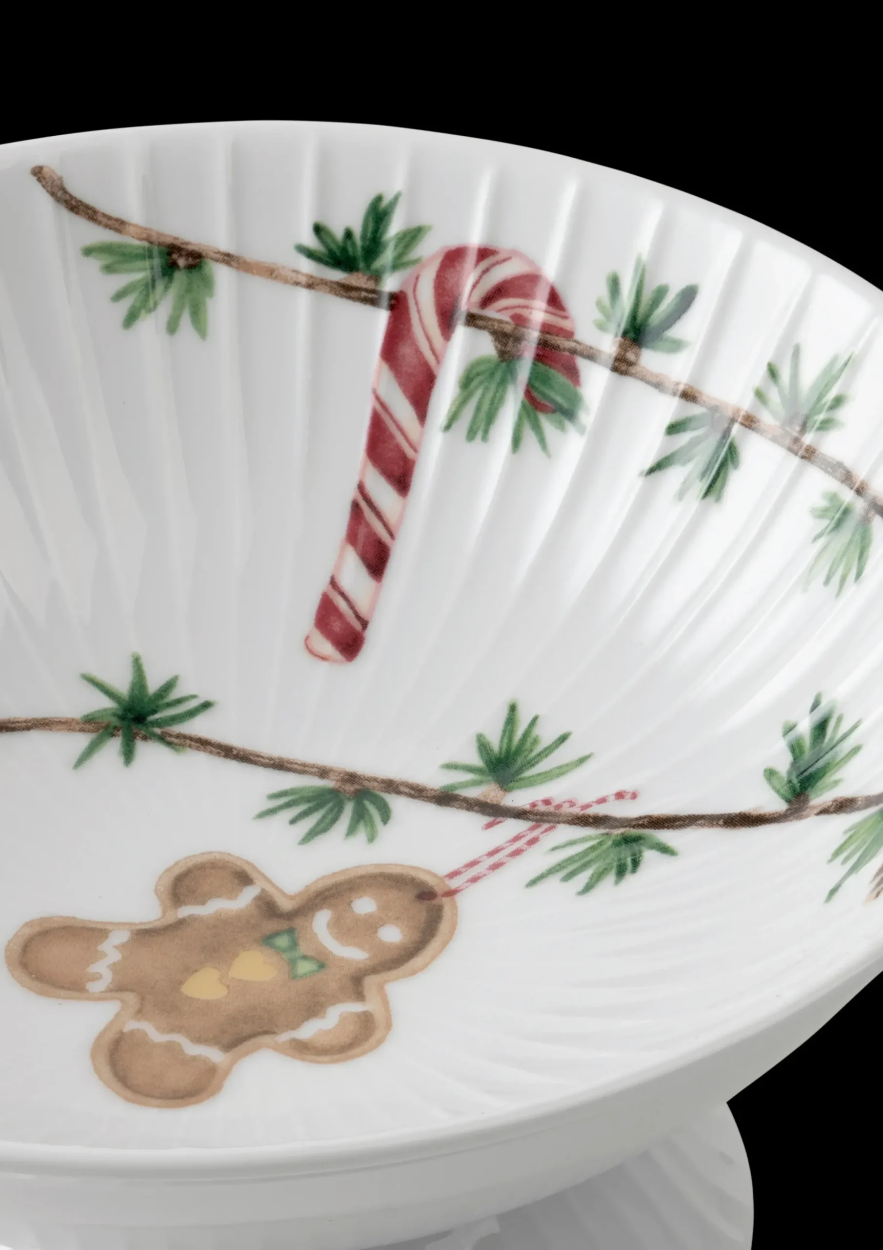 Kähler Hammershøi Christmas Opsats Ø16 cm hvid m. deko