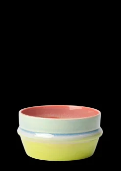 Kähler Poppery Skål Ø12 cm pink/mint/apple green