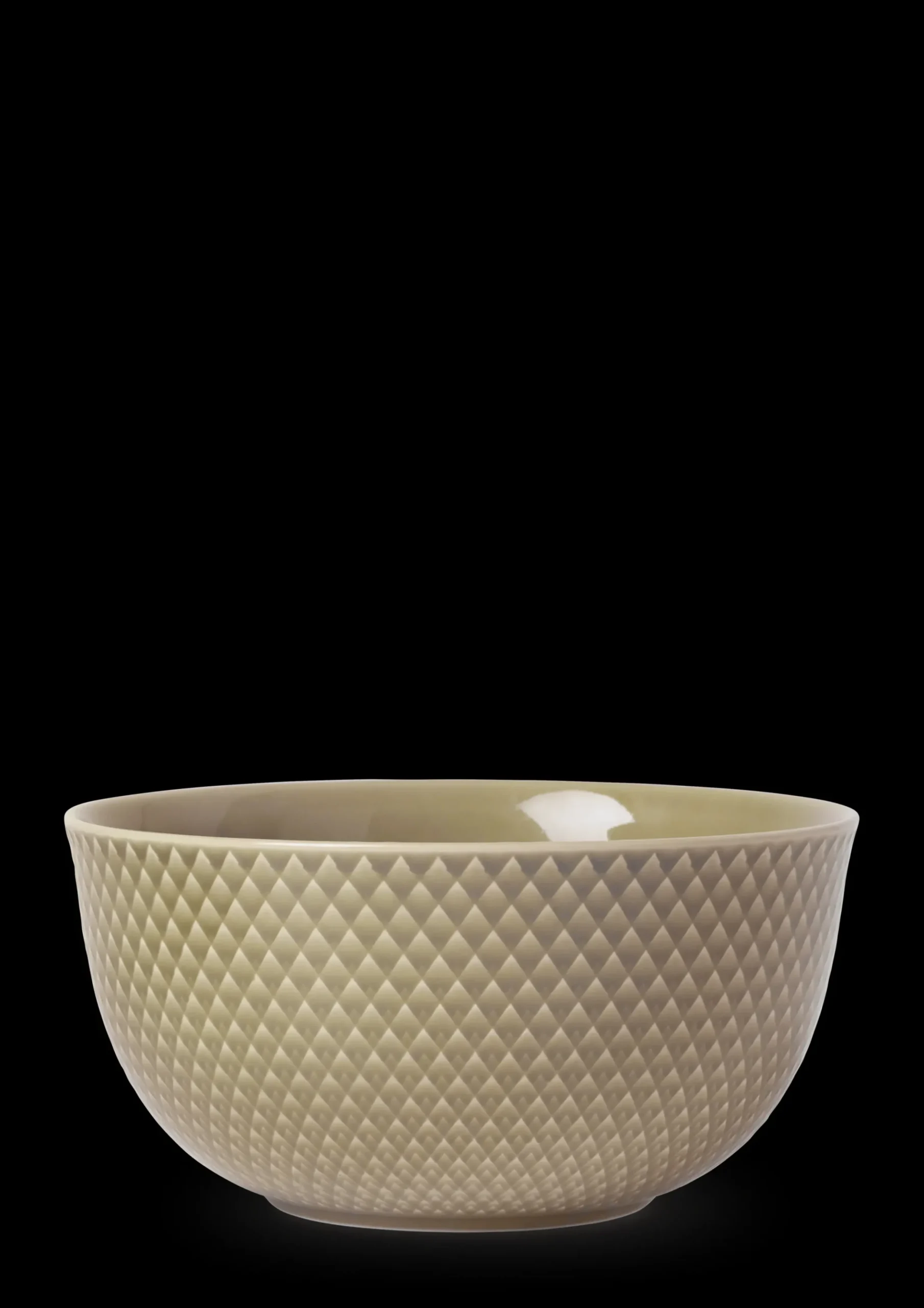 Lyngby Porcelæn Rhombe Earth Serveringsskål Ø17.5 cm clay